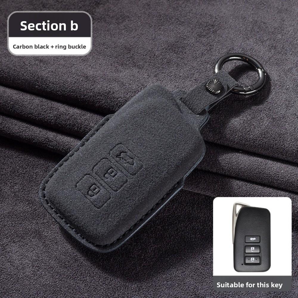 Premium Suede Key Cover for Lexus ES300H NX260 UX LS500 Car Keys Durable and Stylish