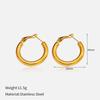 Minimalist Gold 316L Stainless Steel Earrings For Women Luxury Premium Tarnish Free Titanium Steel Stud Earrings Minimalist Ear Jewelry