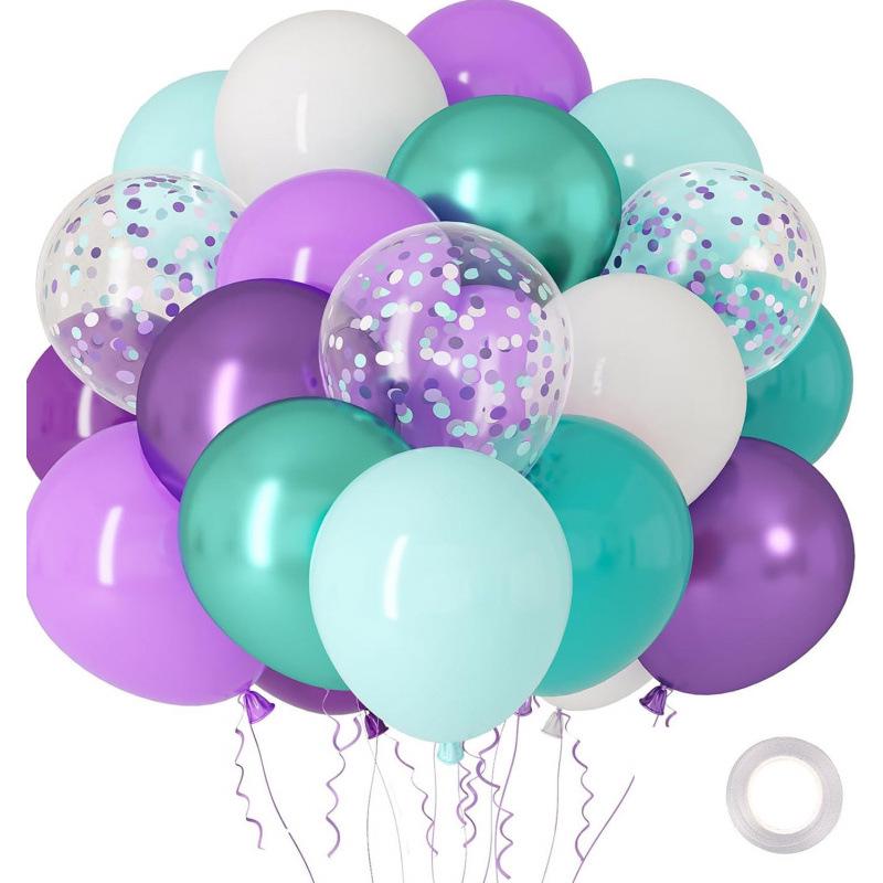 Metal Sequin Balloon Set - 30 Colorful Holiday Party Decorations