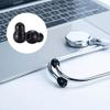 Silicone Replacement Ear Tips for Stethoscope Replacement Earbuds for 2 Pieces Black 6mm Soft Sealing Silicone Stethoscope Ear Stethoscope Eartips for