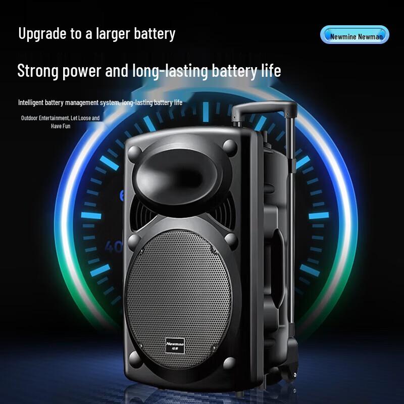 Newsmy 12-inch Portable Bluetooth Trolley Speaker (CN Version)
