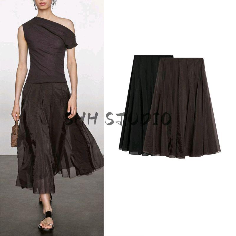 MD Spring/Summer New Arrival Women's Clothing Draping Effect Fairy Pleated Tulle A- line Skirt 5284584 5284584