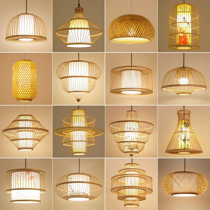Retro Zen Bamboo Weaving Pendant Lamp for Restaurants & Teahouses