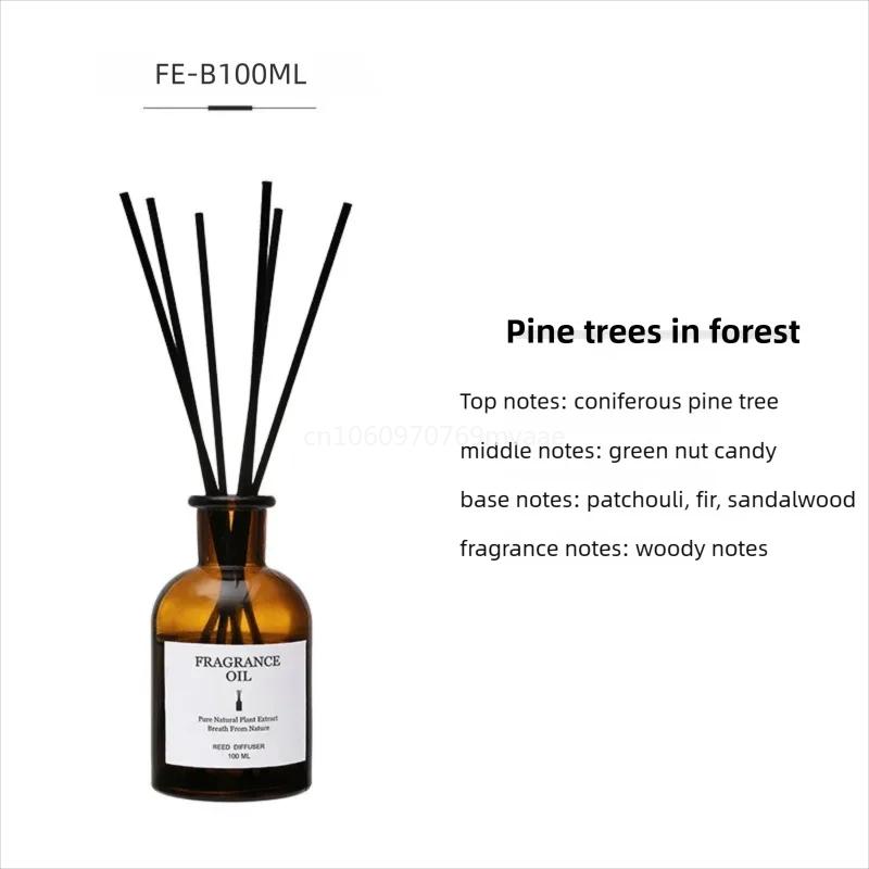 100ml Fireless Aromatherapy Essential Oil Rattan Aroma Bedroom Toilet Deodorant Household Decoration Gift Diffuser Air Freshener
