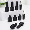 Nail Gel Bottle Empty Nail Polish Bottles Black Refillable Bottles With Brush For Travel Portable Cosmetic Containers 6/7/8/10Ml