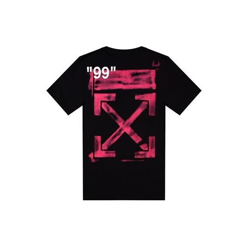 OFF WHITE SS19 T Shirts Mens Crew Neck Moderate Straight Fit OMAA027R191850151028