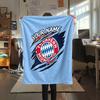 Custom Name Bayern München Flannel Blanket, High Quality Comfortable for All Seasons, Home Decor, Warmth and Comfort