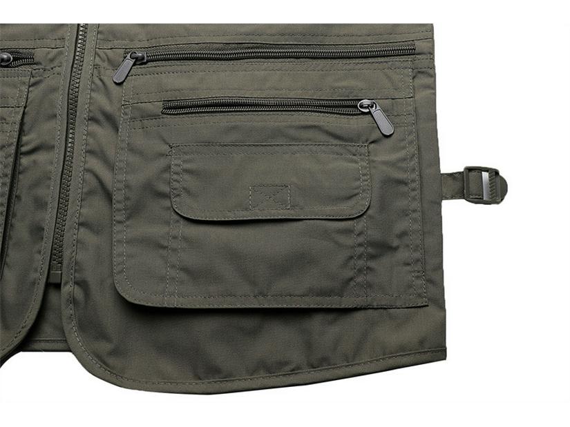 Men's Multi-Pocket Loose Vest for Outdoor Fishing & Photography - Plus Size, Casual Summer 