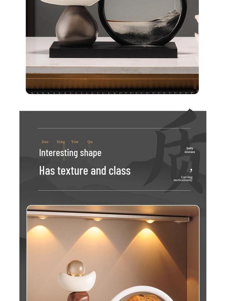 Quicksand Painting Ornament for Living Room, TV Cabinet, Wine Cabinet, and Office Décor