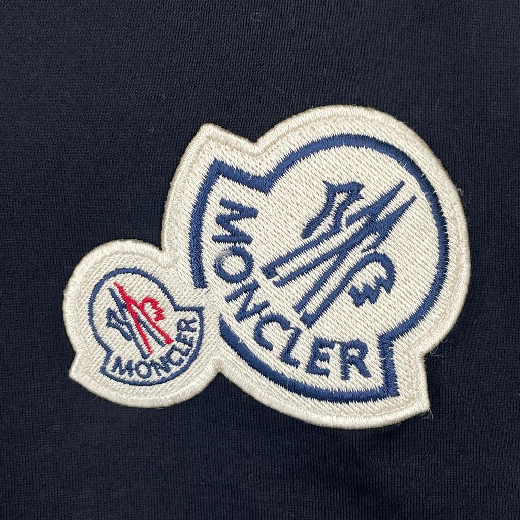 MONCLER S MENS Short sleeve T-shirt Dark Navy Authentic Model C-SCOM-20-2357