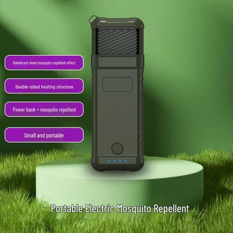 

Portable Outdoor Mosquito Repeller with 14-Hour Protection and Emergency Light армія зелений колір