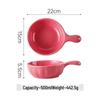 ZISIZ Ceramic Handle Baking Bowl
