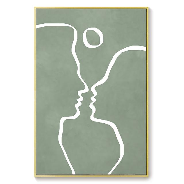 Abstract Line Drawing Pictures Home Decor Nordic Canvas Painting Wall Art Figure Love Posters and Print for Living Room Aisle
