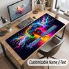 City Cyberpunk Theme Customized Mouse Pad Personalized Print Name Text Desk Mat For Home Office Table Decor