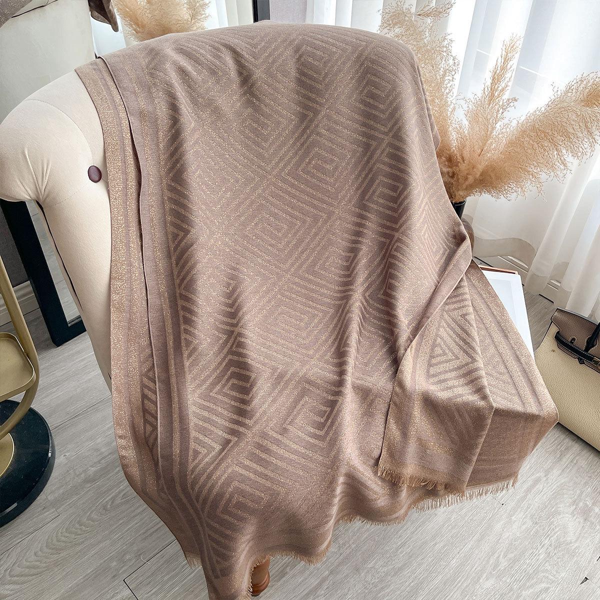 

Весенне-осенний тонкий шарф Двусторонний шарф из имитации кашемира Женская шаль на четыре сезона Чувство стиля Теплый Универсальный 185*65 тёмно-рыжий