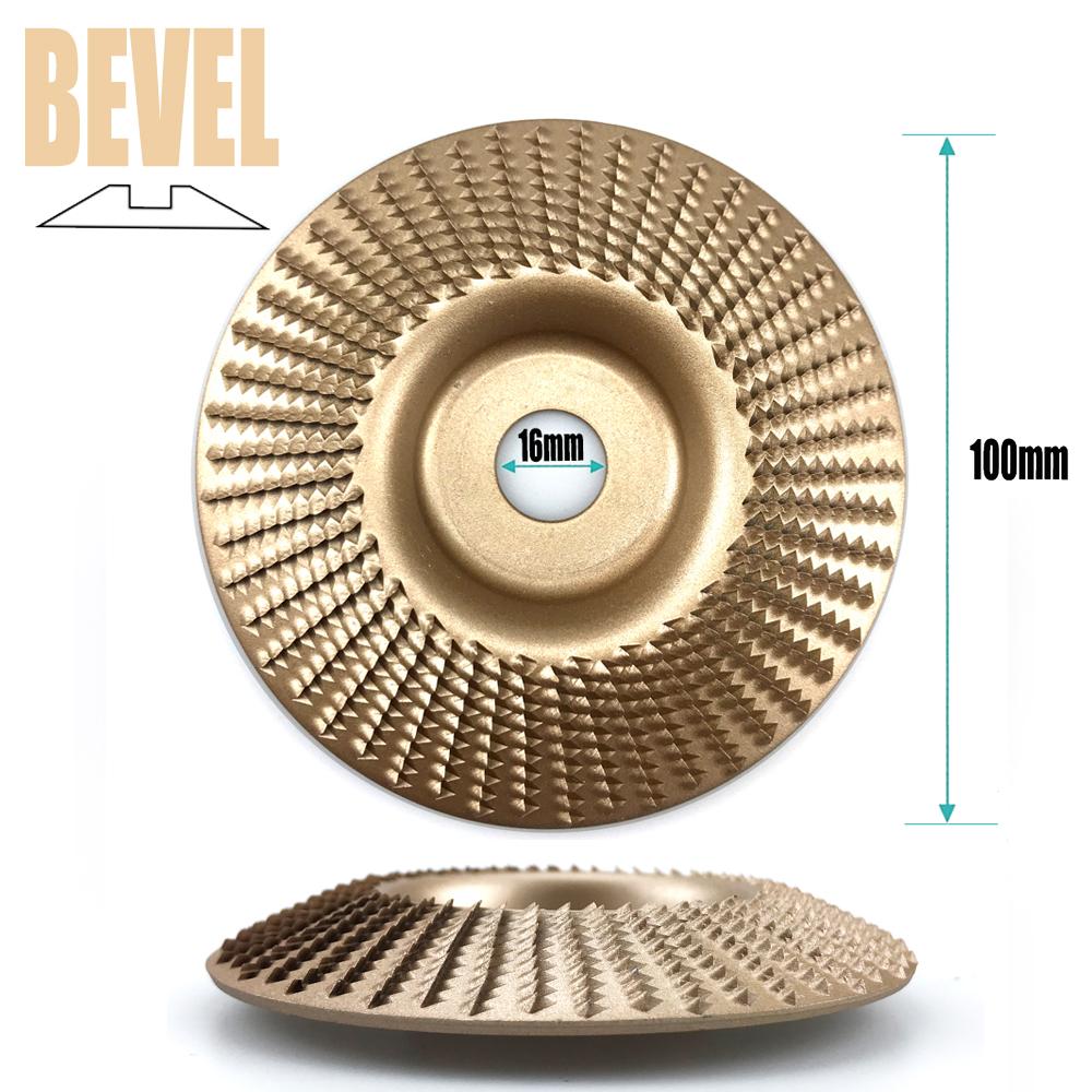 100mm Plane Bevel Angle Grinding Wheel 16/22mm Aperture Rotary Disc Sanding Woods Carving Tool Abrasive Disc for Angle Grinder