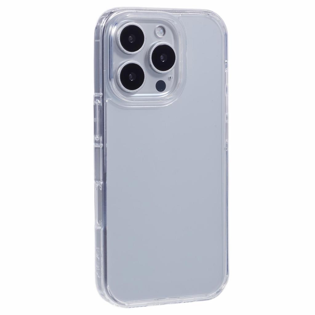 X-LEVEL For iPhone 16 Pro Max Case Acrylic+Silicone Anti-Scratch Clear Back Phone Cover