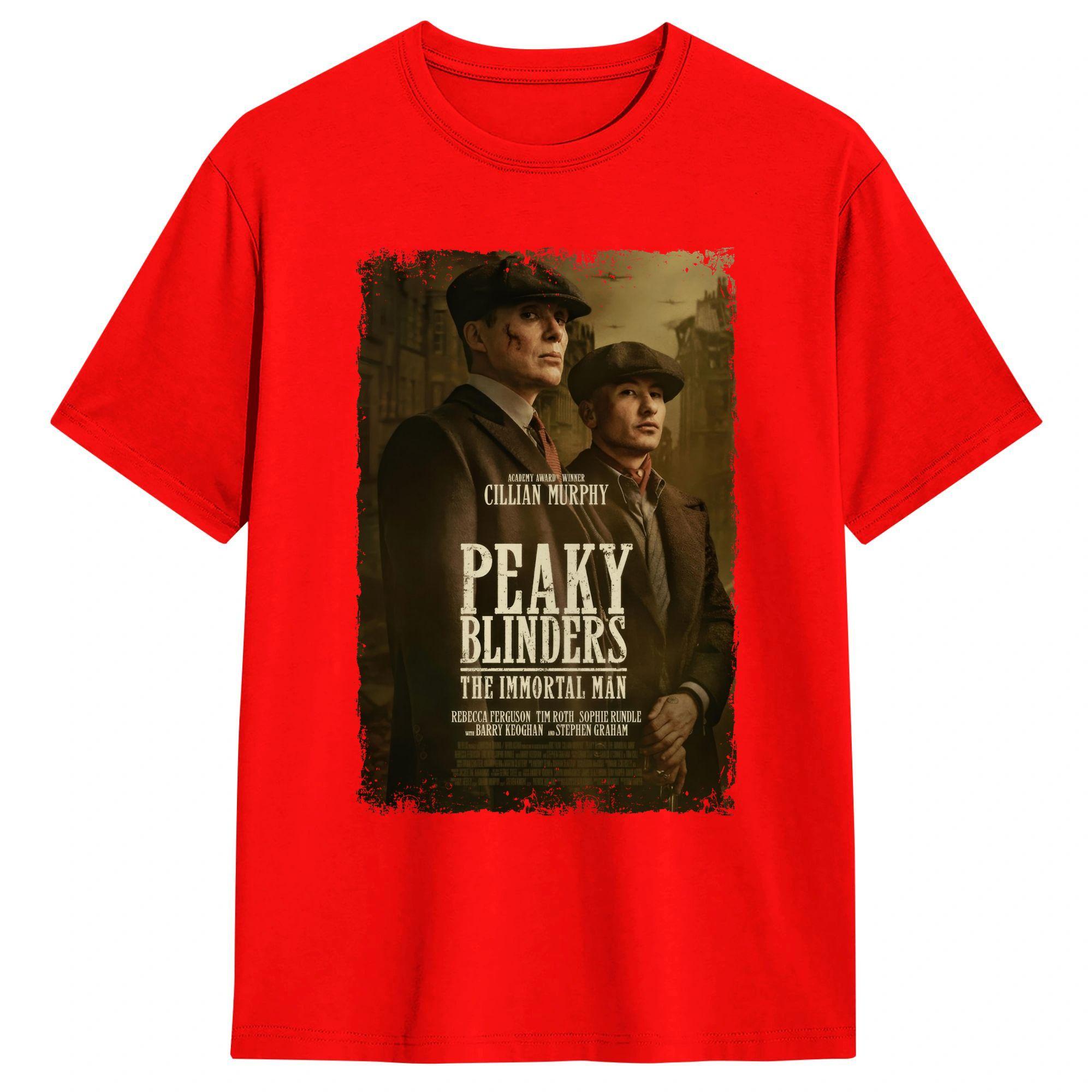 Peaky Blinders The Immortal Man TShirt Beach Men Pure Cotton O Neck Plus Size Clothing Short Sleeve Y2K Basic Tshirt S