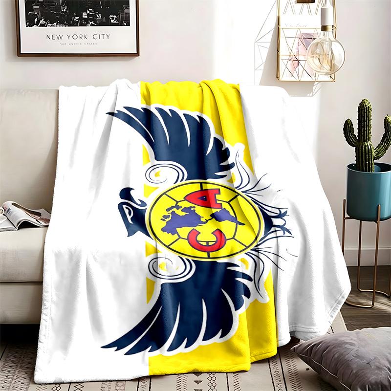 Coperta a Tema Club America Adatta per il Divano, il Campeggio e i Viaggi Realizzata in Morbido Materiale di Flanella Un Regalo Ideale per Occasioni Come Compleanni e Gr