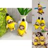 Cute And Soft 20cm Banana Cat Plush Keychain With Sound
