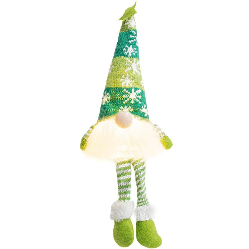 Xmas Gifts Santa Claus Pendant Glowing Gnome New Year Christmas Faceless Doll Merry Christmas Navidad Natal Gift Ornament