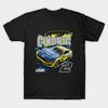 Men Black Print T-shirt Austin Cindric Menards Car No-Cut Transfer Paper Print Cotton Tshirt