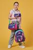 coral high Kids Purple Pink Ice Cream Patterned 3-Piece School Bag Set SET0123655