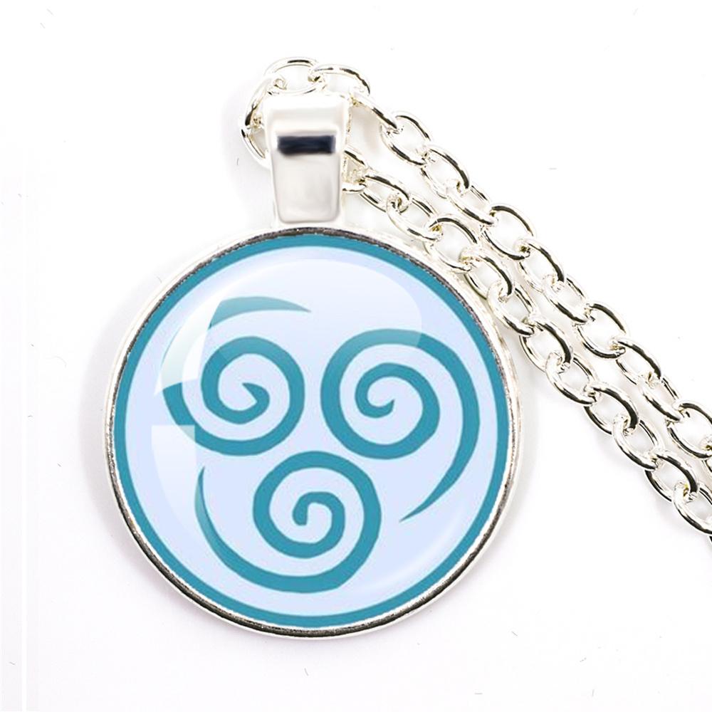 אנימה האוואטר: כשף האוויר האחרון שבט האש והמים יסודות המים אדמה אש ואוויר כיפה זכוכית קבושון שרשרת מתנה