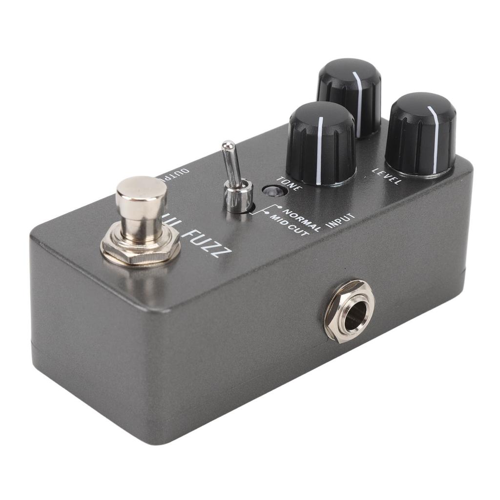 Electric Guitar Fuzz Pedal with Adjustable Volume Tone Gain Control Knob Compact Effect Pedal Non Slip Rubber Pad DC9V