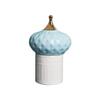 Creative Ceramic Candy Jar Fairy Castle Candle Jar Household Delicate Jewelry Cosmetics Cotton Swab Box Tabletop Art Decoration