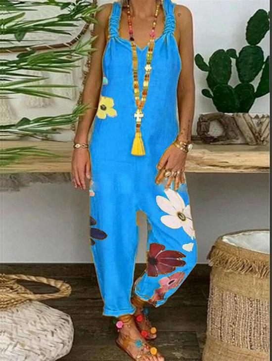 Salopetă largă casual de in plus size (2021)