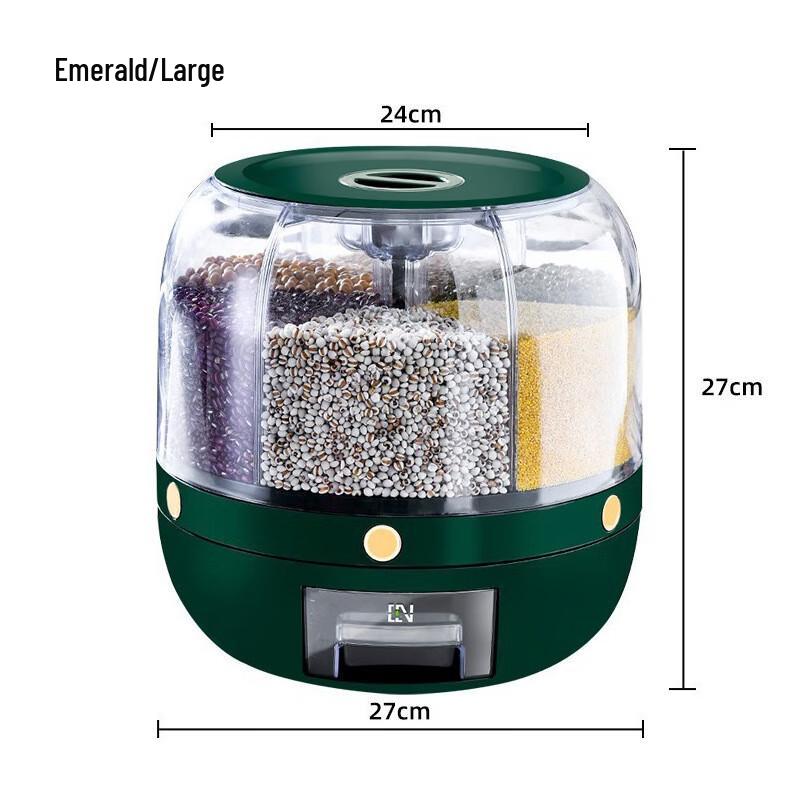 Multi-Grid Rotating Rice & Grain Dispenser