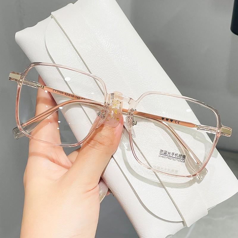 

Anti-Blue Lamp Myopia Glasses Large Eyeglass Frame For Women New Style Near Sighted Glasses Short-Sighted Diopter 0 To -4.0 0