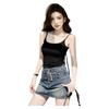 LangSha Red Spaghetti Strap Women's New Padded Sexy Sleeveless Tank Top Outerwear