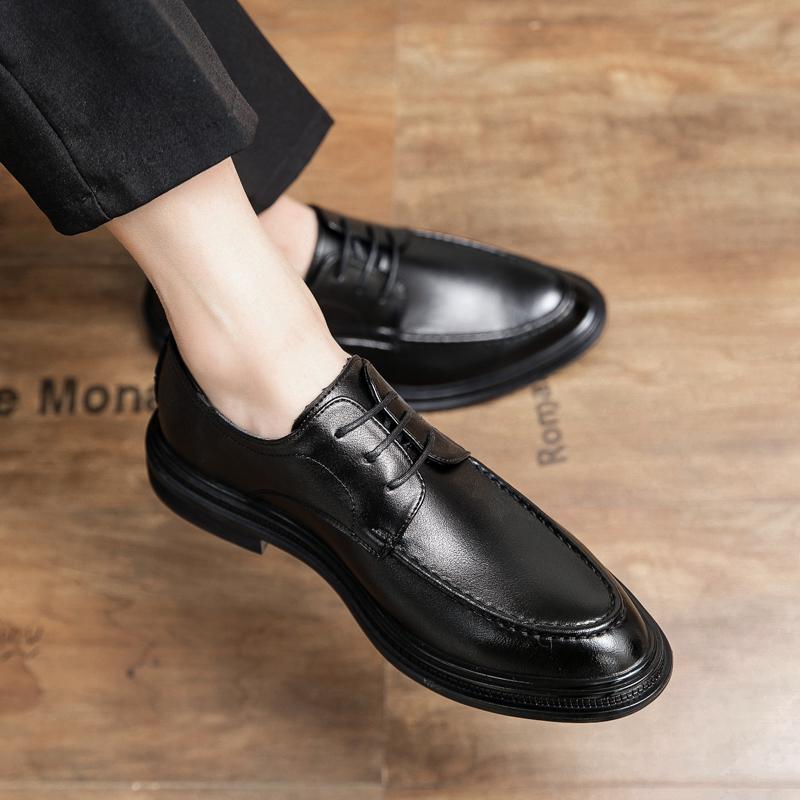 Business Freizeit Schuhe Neu Britisches Weiches Leder Weiche Sohle Innere Höhenerhöhung Bräutigam Hochzeitschuhe