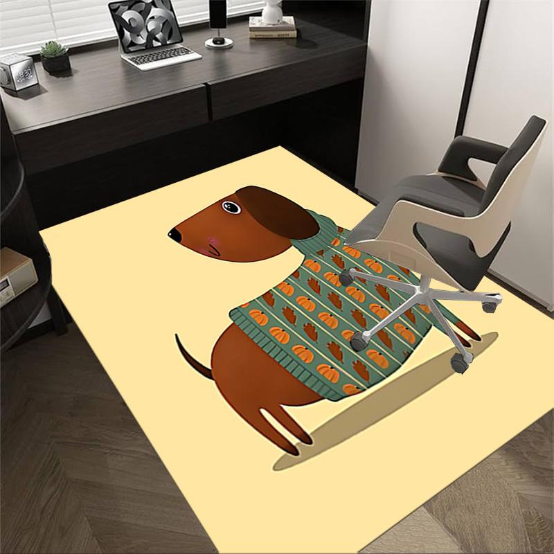 1PC Leaf Pattern Sweater Extra Large Non Slip Floor Carpet, Office, Family, Bedroom, Studio Large Area Rug Indoor Rugs