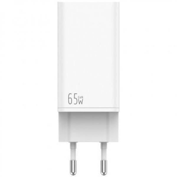 Chargeur 65W GaN 2 USB-C PD + 1 USB-A Noir Chargeur Universel Pour Une Charge Rapide Sur Les Appareils Compatibles. Le Chargeur GaN