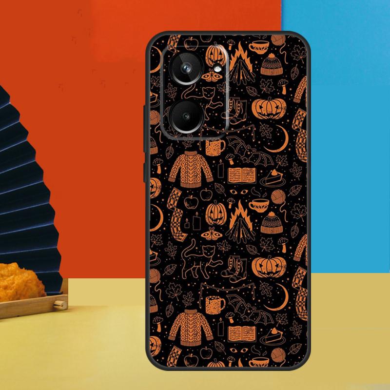 Autumn Leaves Fall Fox Pumpkin For Realme 12 Pro Plus 11 10 9 C55 C53 C51 C30 C31 C33 C35 C11 C25s C21Y GT Neo 5 GT3 Case