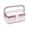 Sewing Storage Box Craft Sewing Tool Layer Needle Thread Basket Floral Thimble Thread Needle Sewing Organizer Accessories