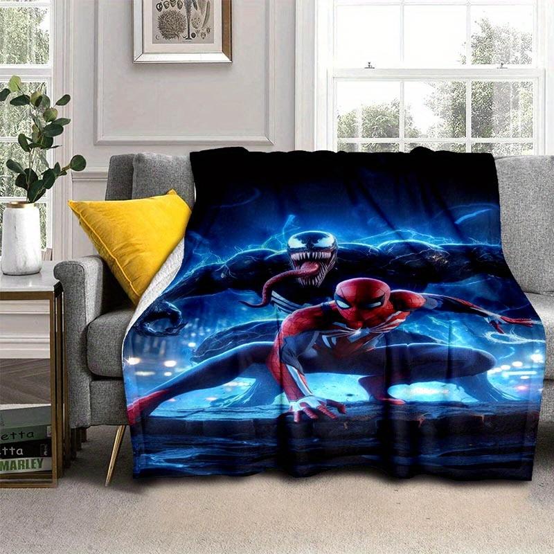 1pc Spider-Man Printing Blanket - Soft, All-Season Throw for Living Room, Bedroom,Personalized Gift with Adorable Cartoon Design