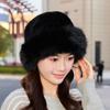 Elegant Women's Plush Hat Windproof Ear Protection Hat Casual Faux Fur Bucket Hat  Outdoor