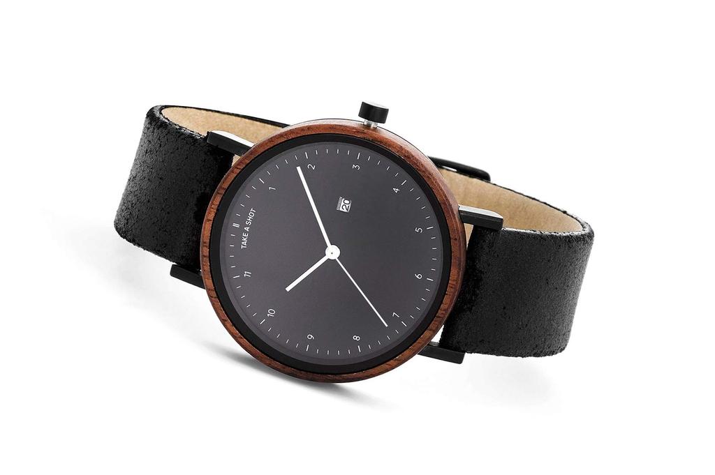 Shot Shot Gwen 37mm Walnut Watch Men's