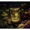 Solar Outdoor Hanging Lights, Dragonfly Hollow Decorative Lights, IP65 Waterproof Courtyard LED Garden Lights, Exquisite Courtyard
