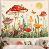 Tree Of Life Tapestry Wall Hanging Moon Phase Snake Tapestries Trippy Bohemia Hippie Mushroom Moth Floral For Living Room Bedroo