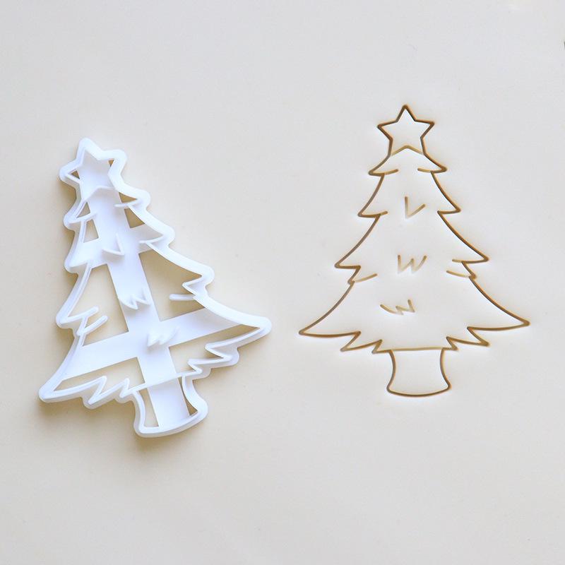 Weiße Plastik Eisbär- und Weihnachtsbaumformen für festliche Dekorationen