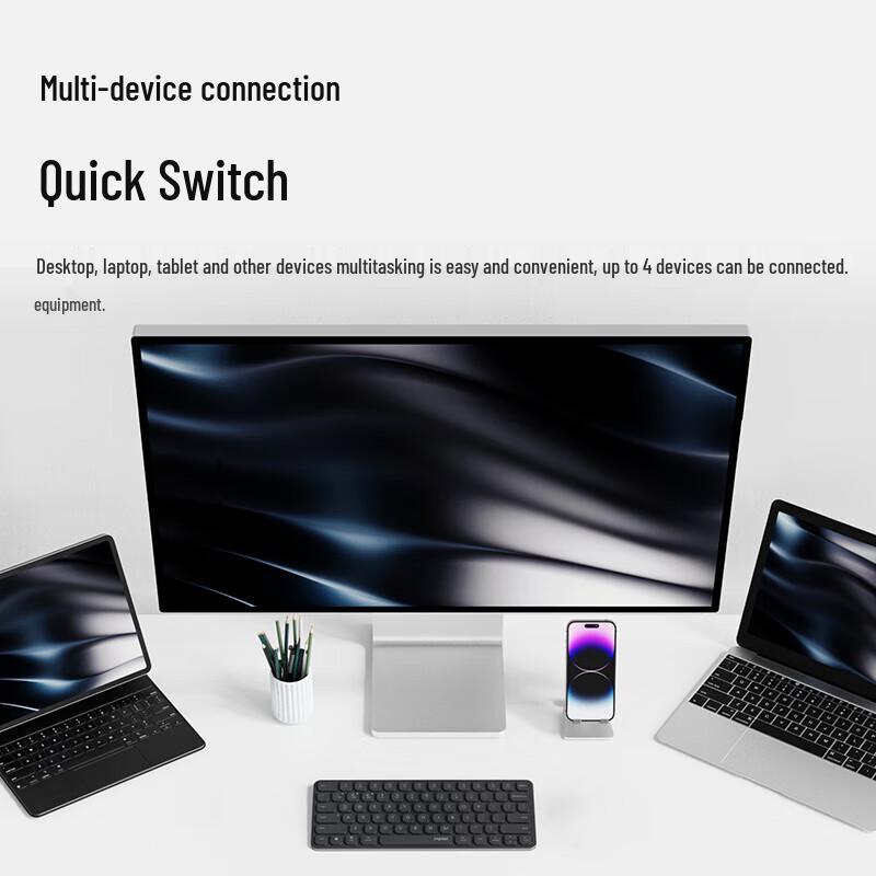Rapoo E9050L Multi-mode Ultra-thin Wireless Keyboard