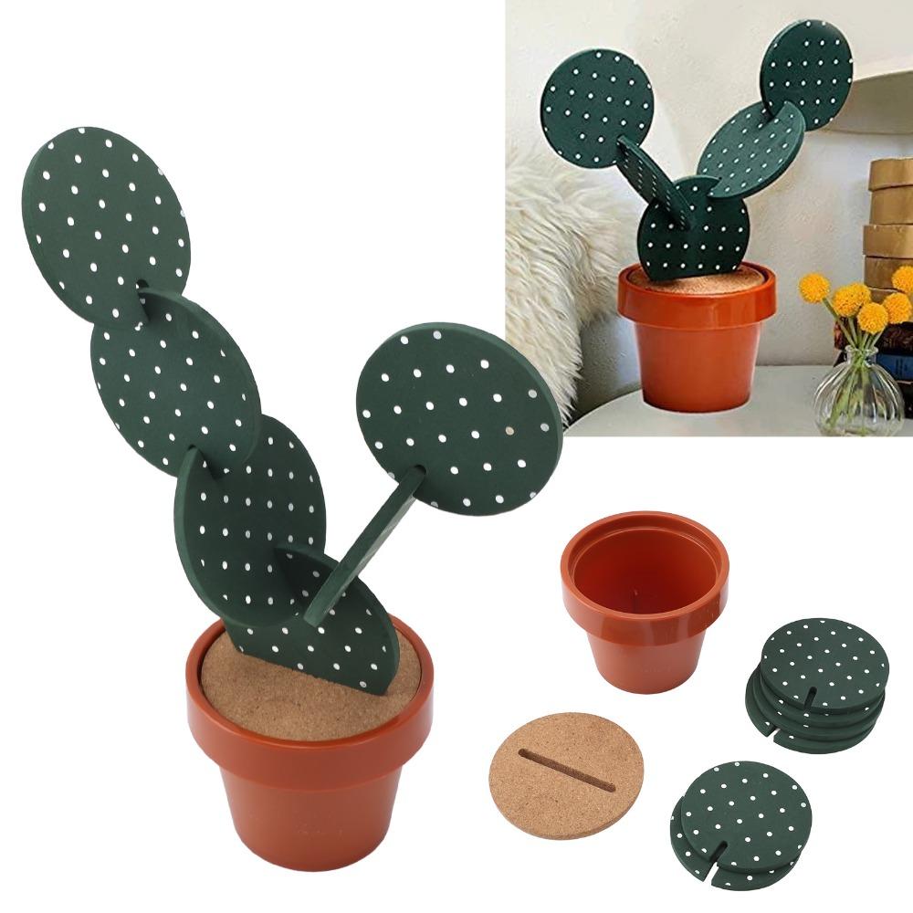 6Pcs Heat Isolation Layer Heat Insulation Coaster Lightweight Drink Anti-scald Pad Table Decorative