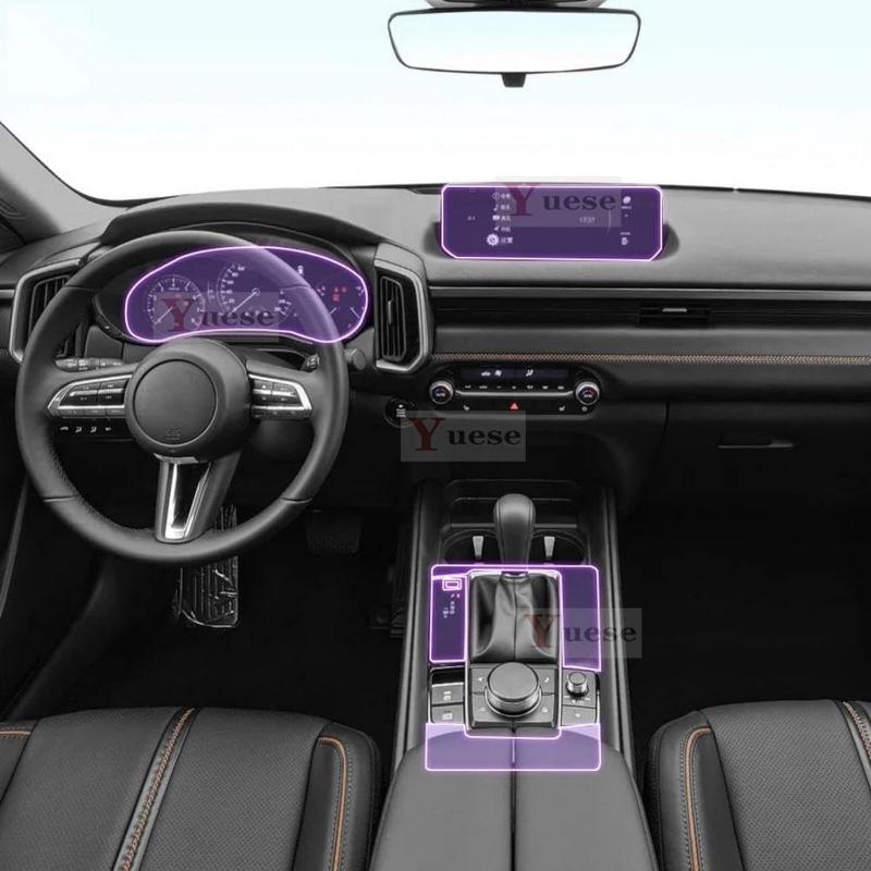 For Mazda CX-50 -2024 Car Interior Center Console Transparent TPU Protective Film Anti-scratch Sticker