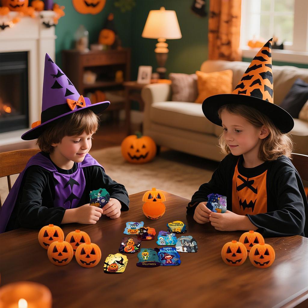 Halloween Puzzles, Halloween Puzzles - 24 Packs Of Printing Festival Puzzles, Halloween Pumpkin Witch Puzzle Toys, Game Development, Home Decoration.