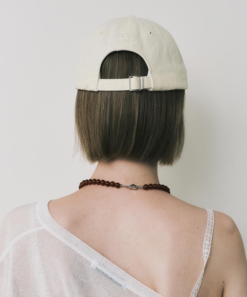 Nigaennikol Mini Butterfly Blink Ball Cap_Yellow Cream